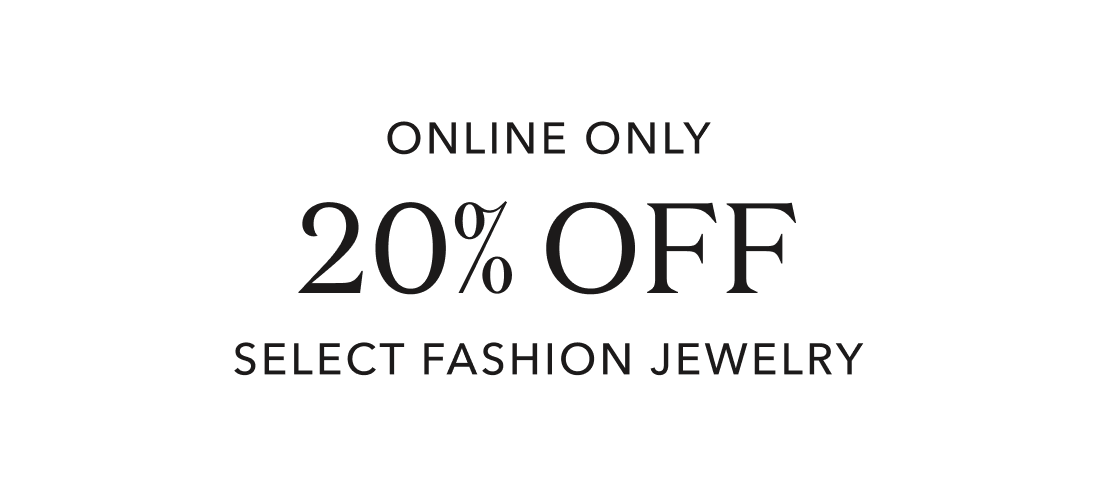 20% off fashion jewelry